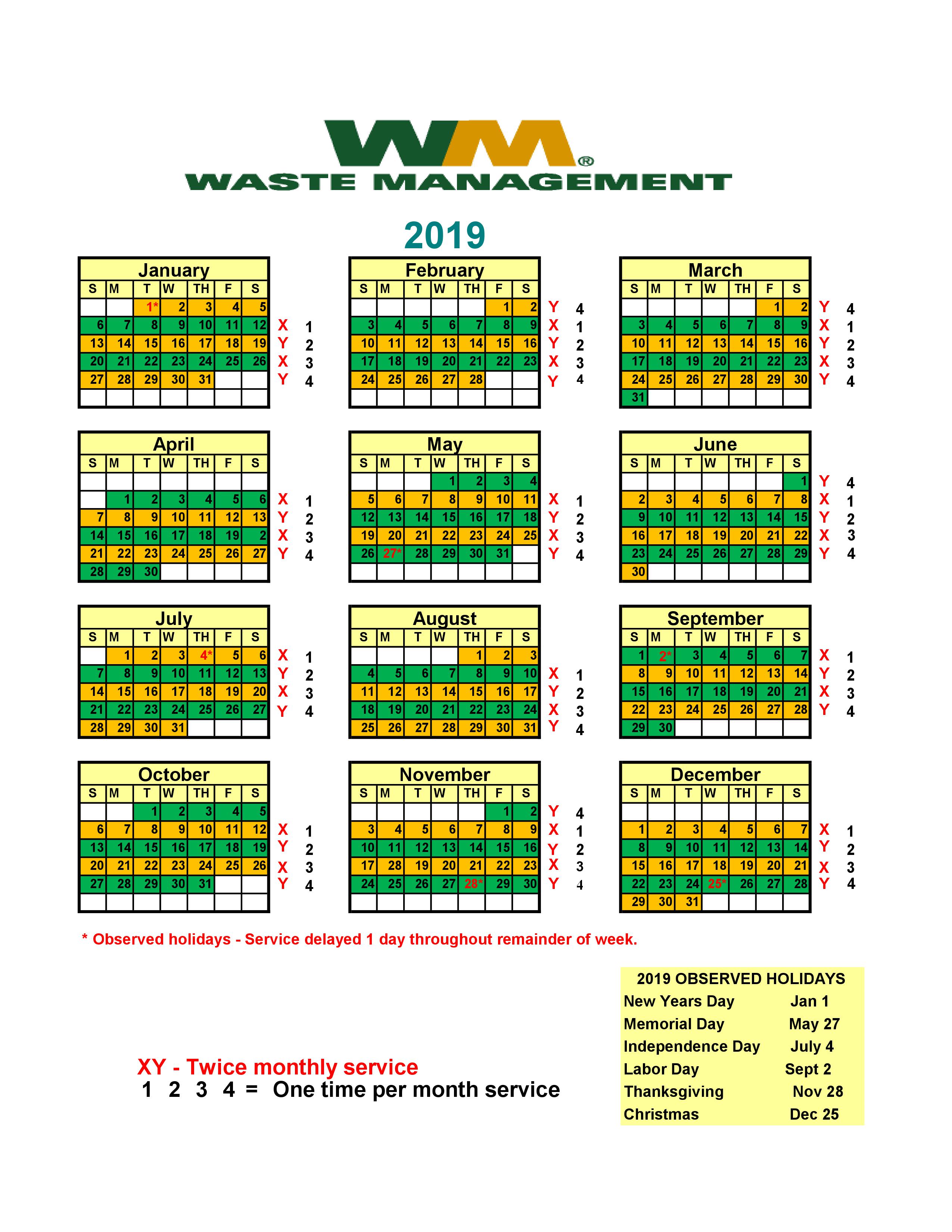2023 Garbage Recycling Schedule And Guidelines City Of Grundy Center